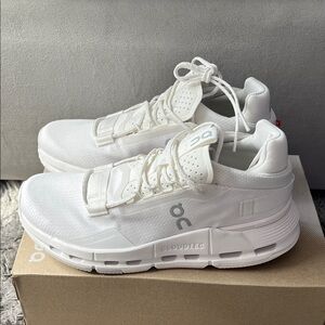 On running Cloudnova 2. All white. Womens US size 7. New in box.